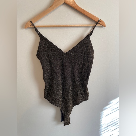 Gold Sparkly Bodysuit - Picture 1 of 2